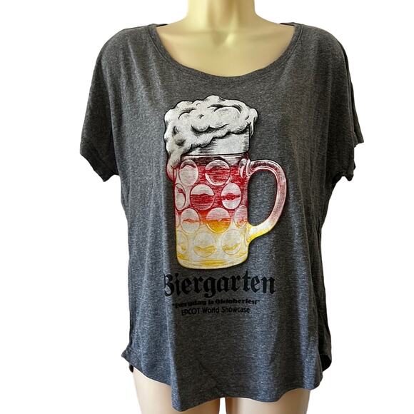Disney Parks Epcot Germany Biergarten Tee Shirt Knit Top Size Medium Pullover - Picture 1 of 9